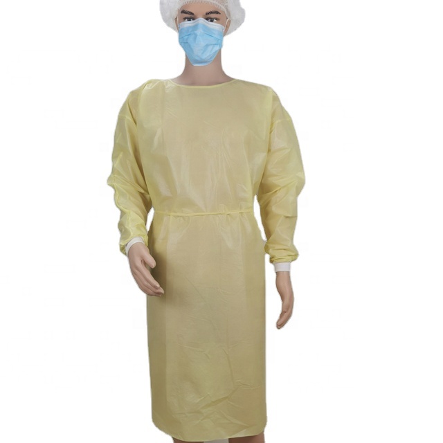 Isolation gown disposable PP nonwoven S,M,L,XL for medical use - YuChen