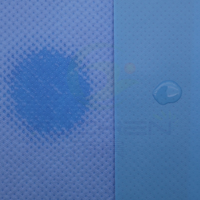 SMPE Hydrophilic Non woven Laminated PE Film for Surgical Drape - YuChen