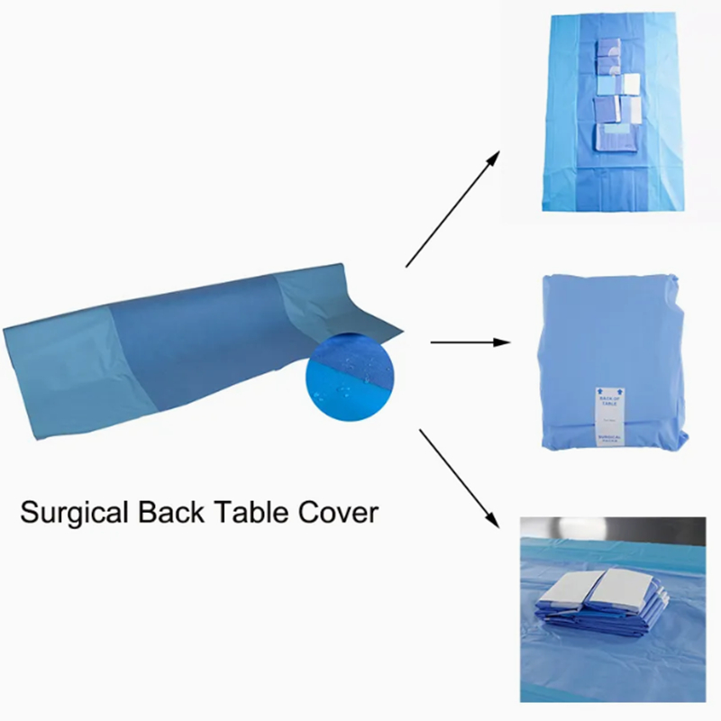 SMS laminated PE film Reinforced Surgcial Back Table Cover - YuChen