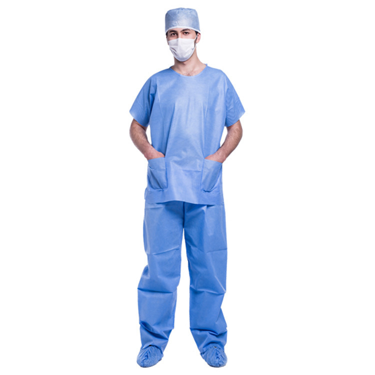 Patient gown/Scrub suit V-collar for hospital use - YuChen