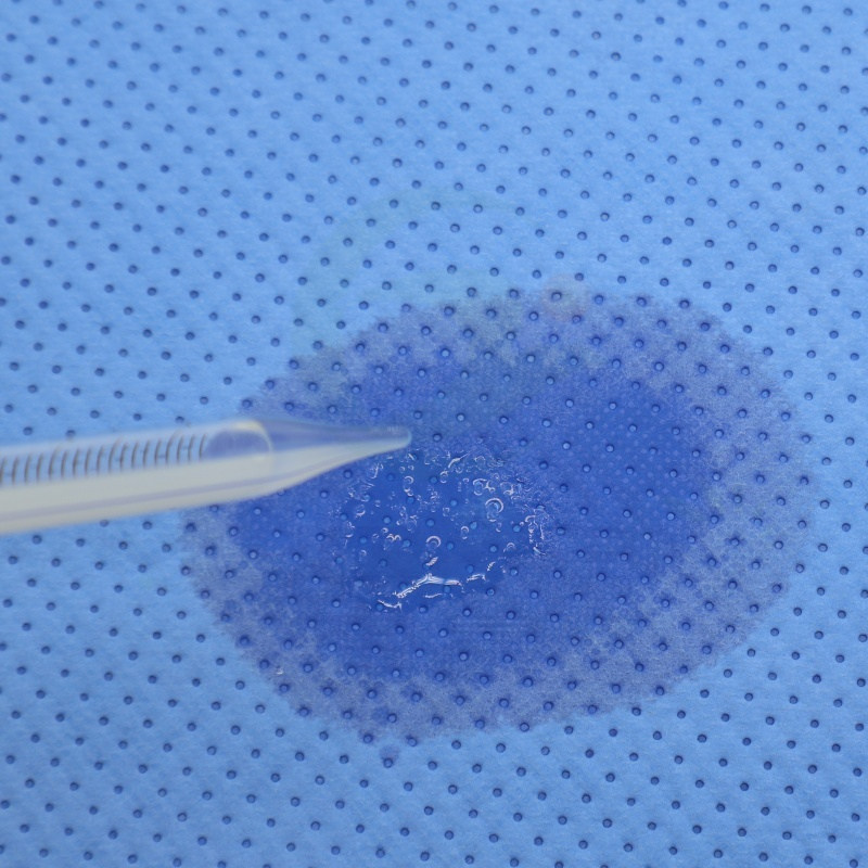 High absorbent 130gsm SMPE fabric as reinforced part for surgical drape - YuChen