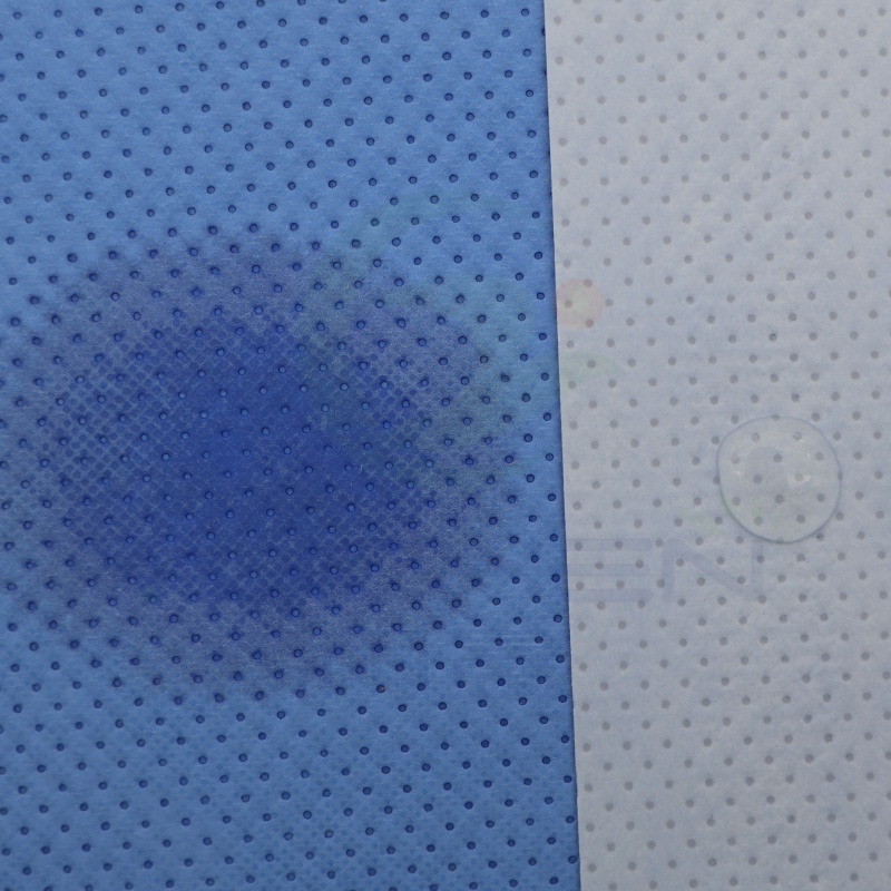 High absorbent 130gsm SMPE fabric as reinforced part for surgical drape - YuChen